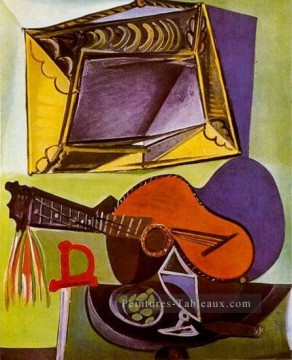 Pablo Picasso œuvres - Nature morte a la guitare 1918 cubiste Pablo Picasso
